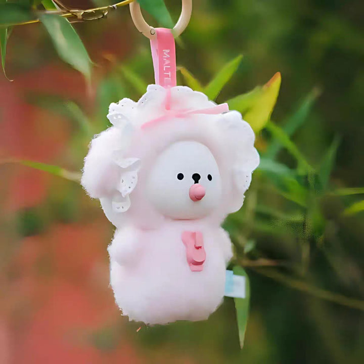 Funism Playful Lifestyle Maltese “My Good Companion” Vinyl Plush Blind Box Keychain Doll 玩乐主义线条小狗我的好伙伴搪胶毛绒盲盒周边挂件娃娃女