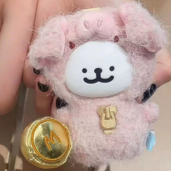 Funism Playful Lifestyle Maltese “My Good Companion” Vinyl Plush Blind Box Keychain Doll 玩乐主义线条小狗我的好伙伴搪胶毛绒盲盒周边挂件娃娃女