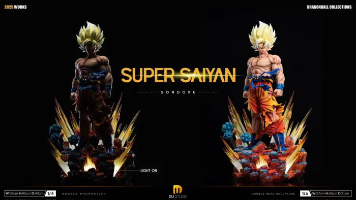 【Pre order】DU Studio 1/6 & 1/4 Super Saiyan Son Goku with LED