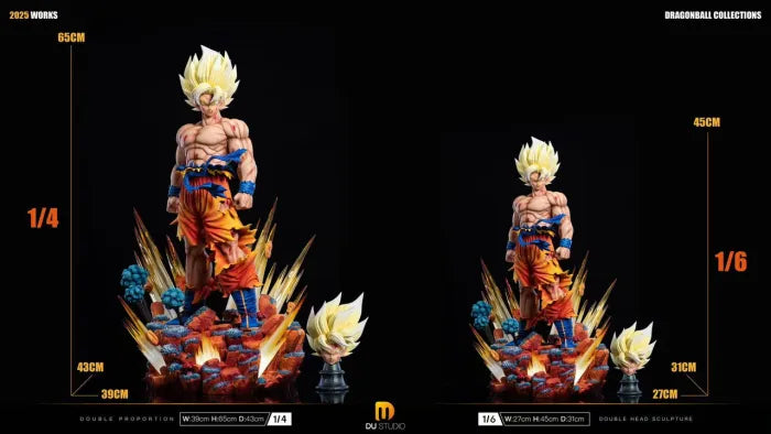 【Pre order】DU Studio 1/6 & 1/4 Super Saiyan Son Goku with LED