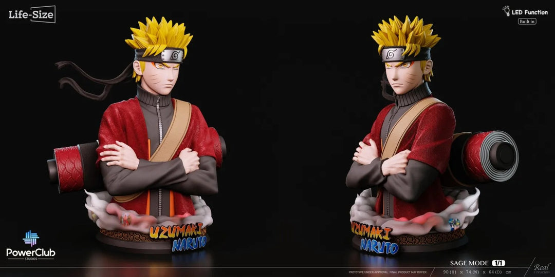 【Pre order】PowerClub Studio 1/1 Bust Naruto First Appearance in Sage Mode