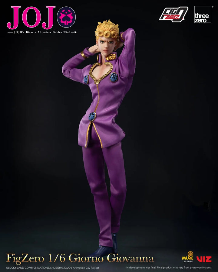 【Pre order】Threezero 1/6 JoJo's Bizarre Adventure: Golden Wind FigZero Giorno Giovanna 3Z06570M0 (Copyright)