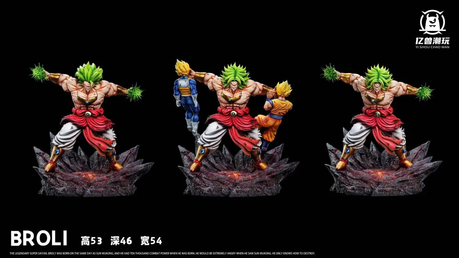 Pre order】YI SHOU CHAO WAN - Dragon Ball Broli VS Goku Vegeta