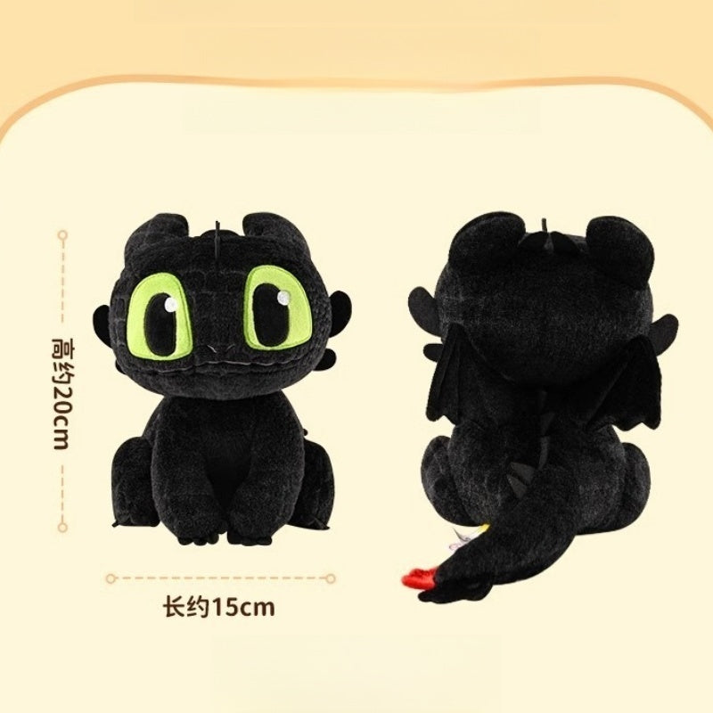 Original Universal Studios How to train your dragon Toothless Plush Doll驯龙高手公仔挂件毛绒钥匙扣环球影城无牙仔夜煞玩偶包包挂饰