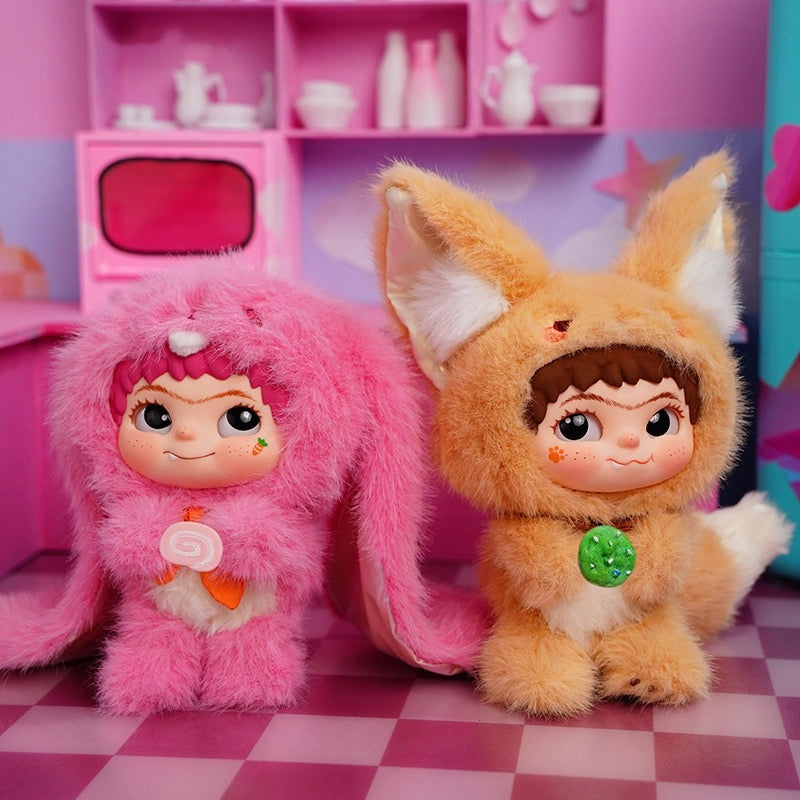 Original MINISO WAKUKU 2.0 Wow Kuku Rabbit & FoxFox Series Blind Box 名创优品WAKUKU哇库库毛毛潮趣系列盲盒手办摆件毛绒礼物