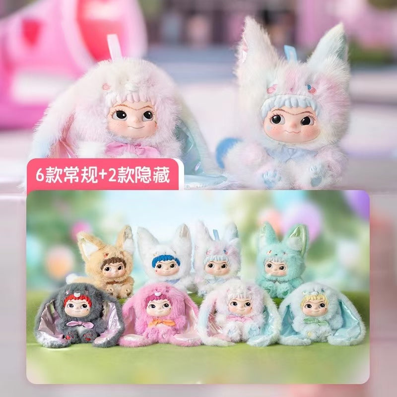 wakuku2 cute bunny ワクク　MINISO MINISO WAKUKU Fox & Bunny Trick or Treat Series Plush Blind