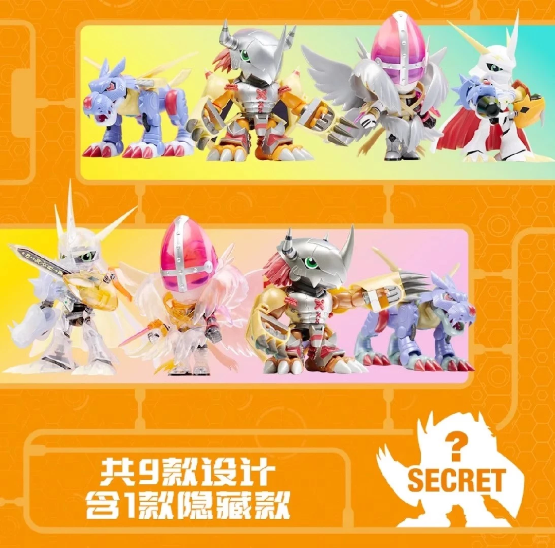 Original Plabako Digimon Adventure Mini Figurines Blind Box 万代plabako数码宝贝塑胶拼装模型盲盒