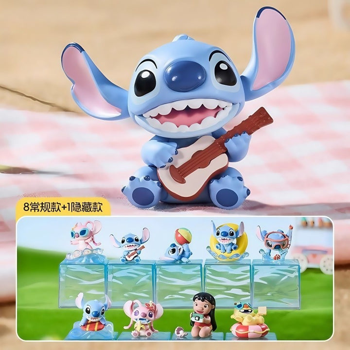 Original MINISO Disney Stitch Summer Party Series Blind Box 迪士尼史迪奇夏日派对盲盒潮玩公仔手办摆件礼物