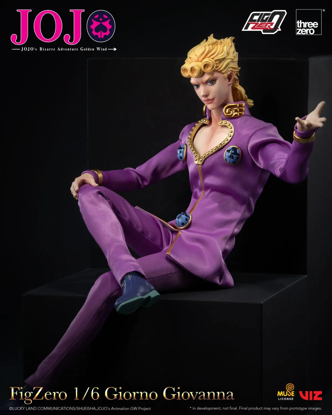 【Pre order】Threezero 1/6 JoJo's Bizarre Adventure: Golden Wind FigZero Giorno Giovanna 3Z06570M0 (Copyright)