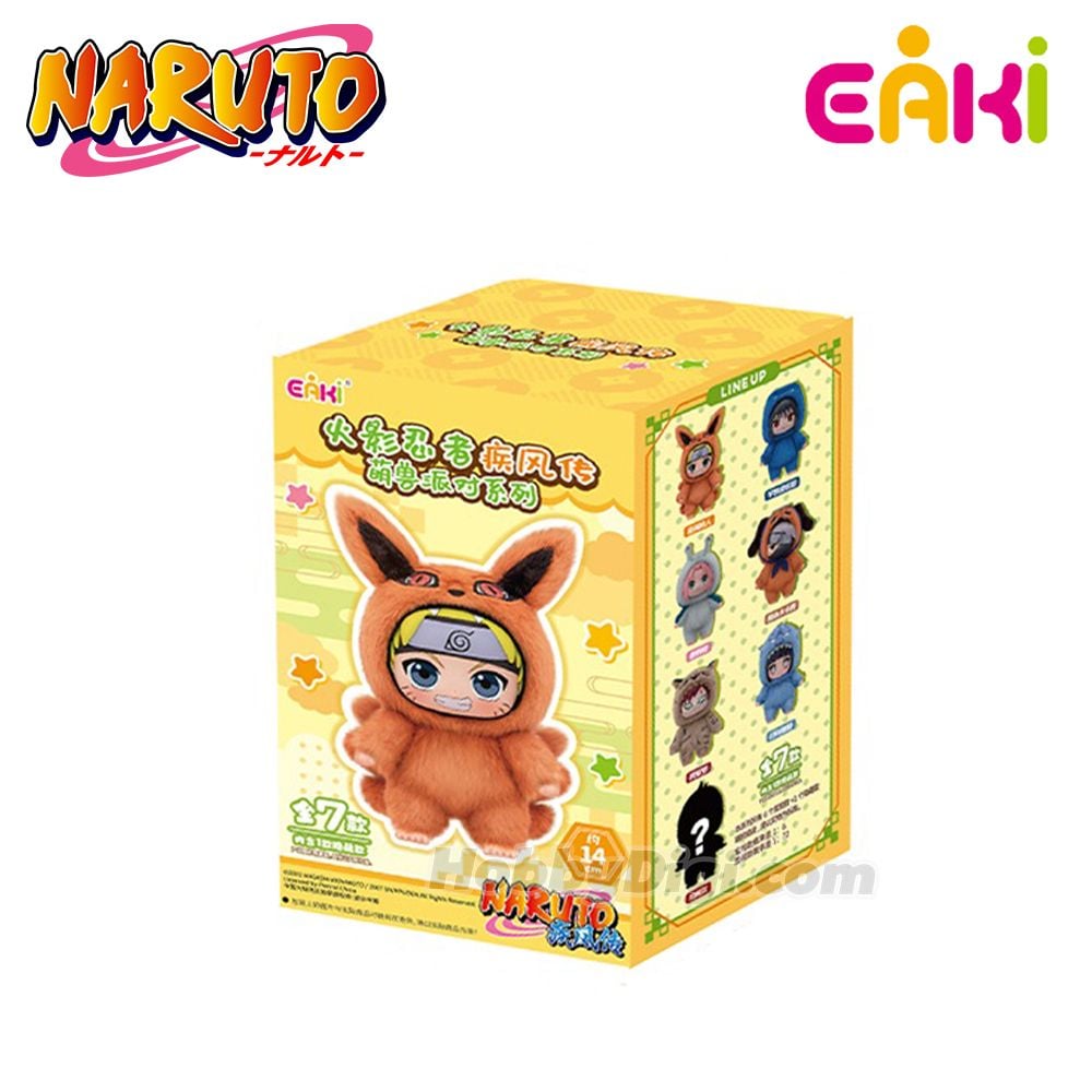 Original EAKI Naruto Shippuden Cute Beast Party Series Blind Box 火影忍者疾风传萌兽派对系列盲盒
