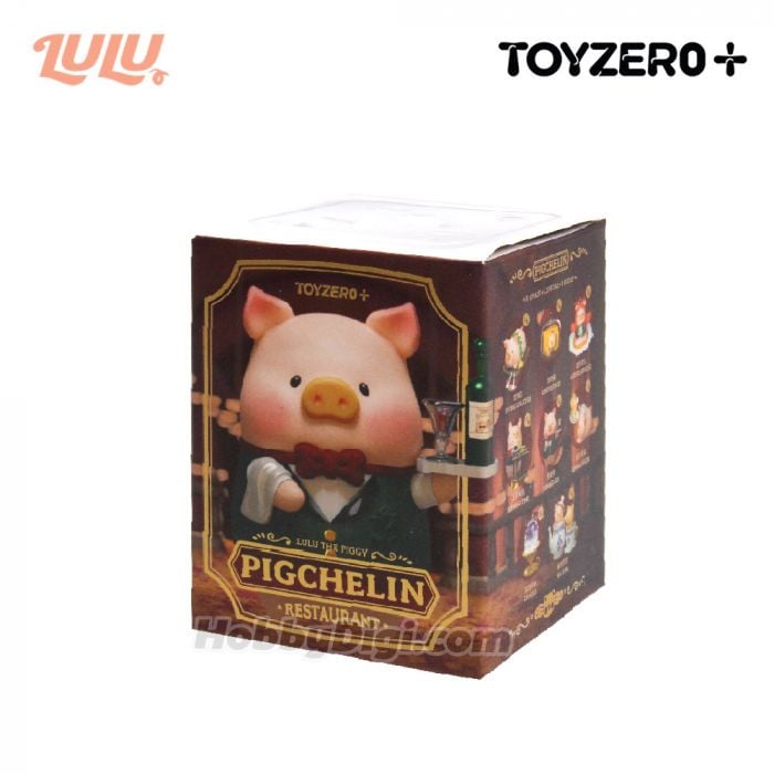 Original 52TOYS Lulu The Piggy Pigchelin Restaurant Blind Box 52TOYS 罐头猪LuLu五星餐厅系列盲盒潮玩手办潮流玩具礼物摆件