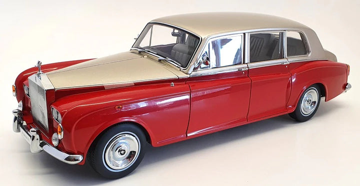 Kyosho 1/18 Scale 08905RLB -1968 Rolls Royce Phantom VI - Red/Light Beige