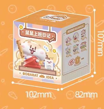 Original Bobart Diary At Work Blind Box Figurine正版奶茶鼠上班日记盲盒手办桌面摆件