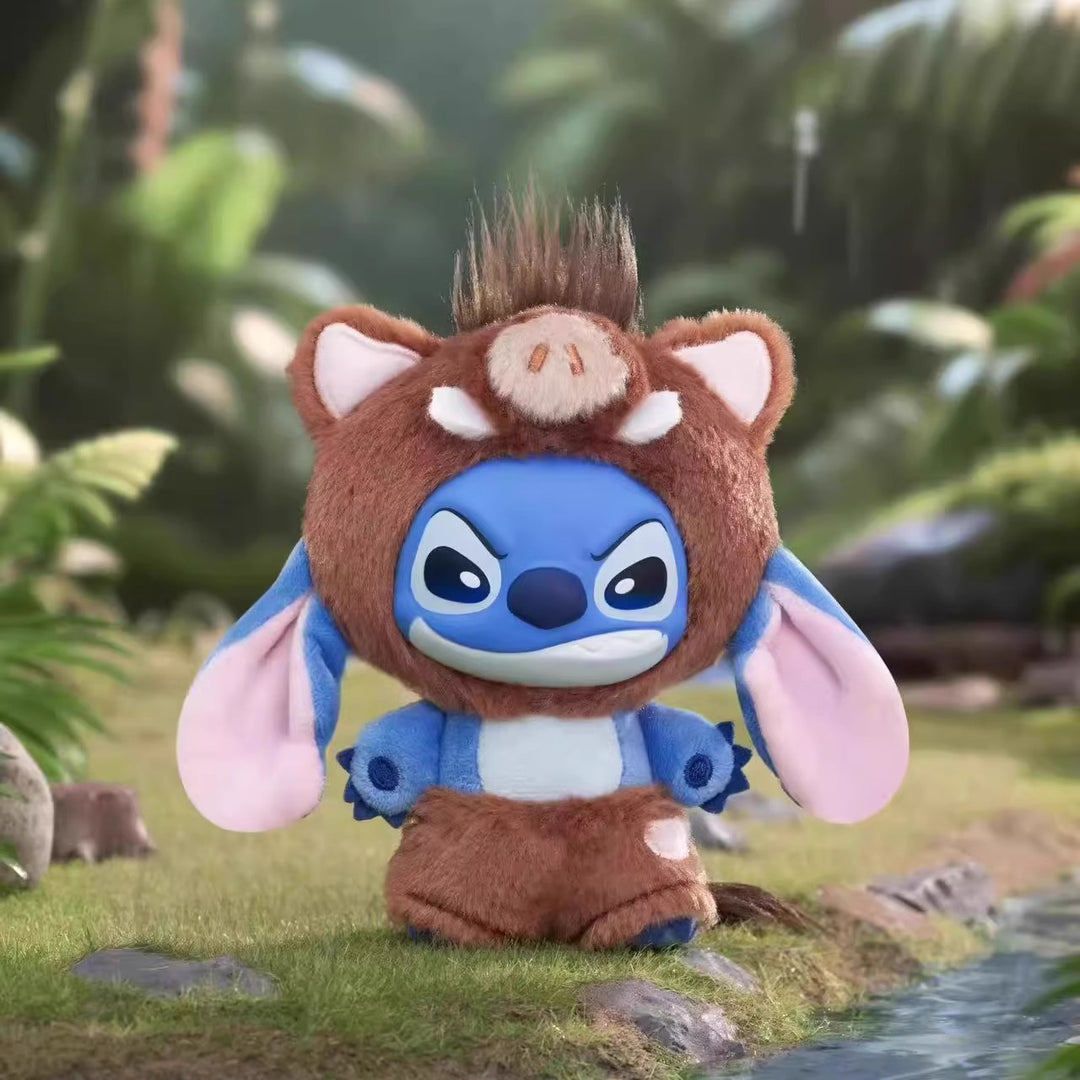 Original TOPTOY Stitch Wild Animal Series Blind Box 新品TOPTOY史迪奇野性动物系列搪胶毛绒盲盒潮玩公仔挂件生日礼物