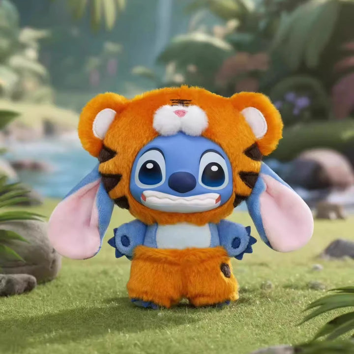 Original TOPTOY Stitch Wild Animal Series Blind Box 新品TOPTOY史迪奇野性动物系列搪胶毛绒盲盒潮玩公仔挂件生日礼物