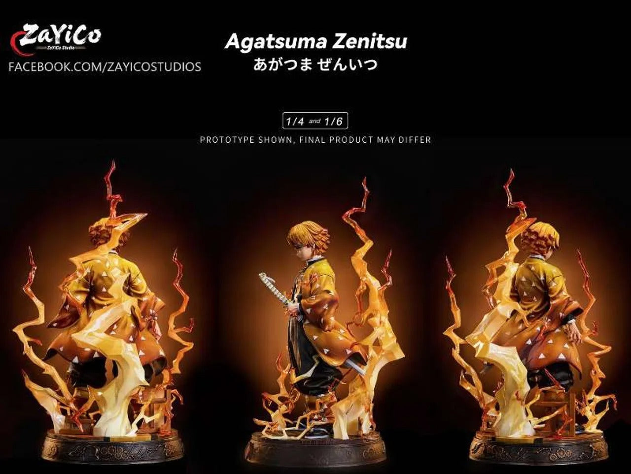 Pre order】ZaYiCo Studio 1/6 & 1/4 Demon Slayer Agatsuma Zenitsu