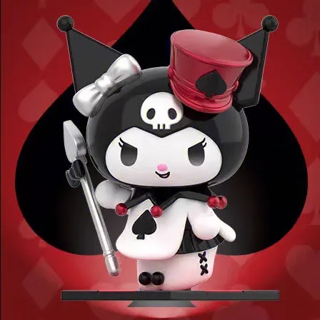 Original TOPTOY Sanrio Kuromi Poker Kingdom Series Blind Box 三丽鸥酷洛米扑克王国盲盒套装全套手办公仔