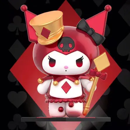 Original TOPTOY Sanrio Kuromi Poker Kingdom Series Blind Box 三丽鸥酷洛米扑克王国盲盒套装全套手办公仔