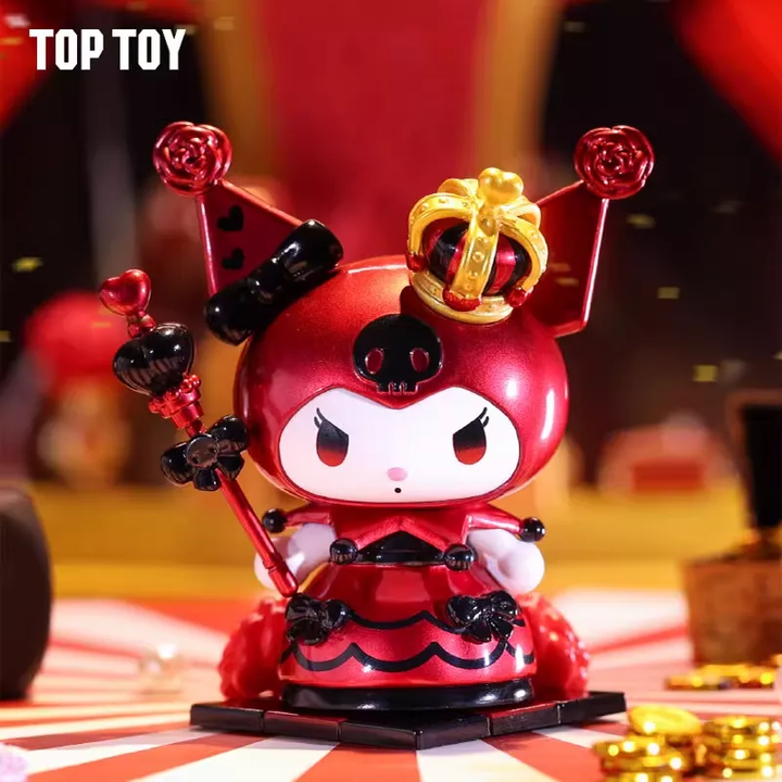 Original TOPTOY Sanrio Kuromi Poker Kingdom Series Blind Box 三丽鸥酷洛米扑克王国盲盒套装全套手办公仔