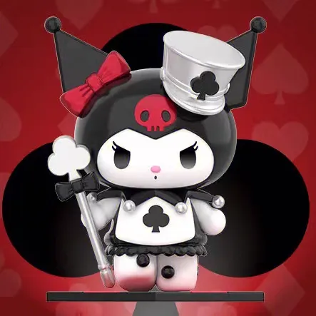 Original TOPTOY Sanrio Kuromi Poker Kingdom Series Blind Box 三丽鸥酷洛米扑克王国盲盒套装全套手办公仔