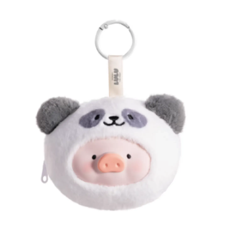 Original ToyZeroPlus Lulu The Piggy Plush Silicone Earphone Bag 罐头猪LuLu猪缤纷乐园盲盒动物派对系列猪猪摆件毛绒硅胶耳机包