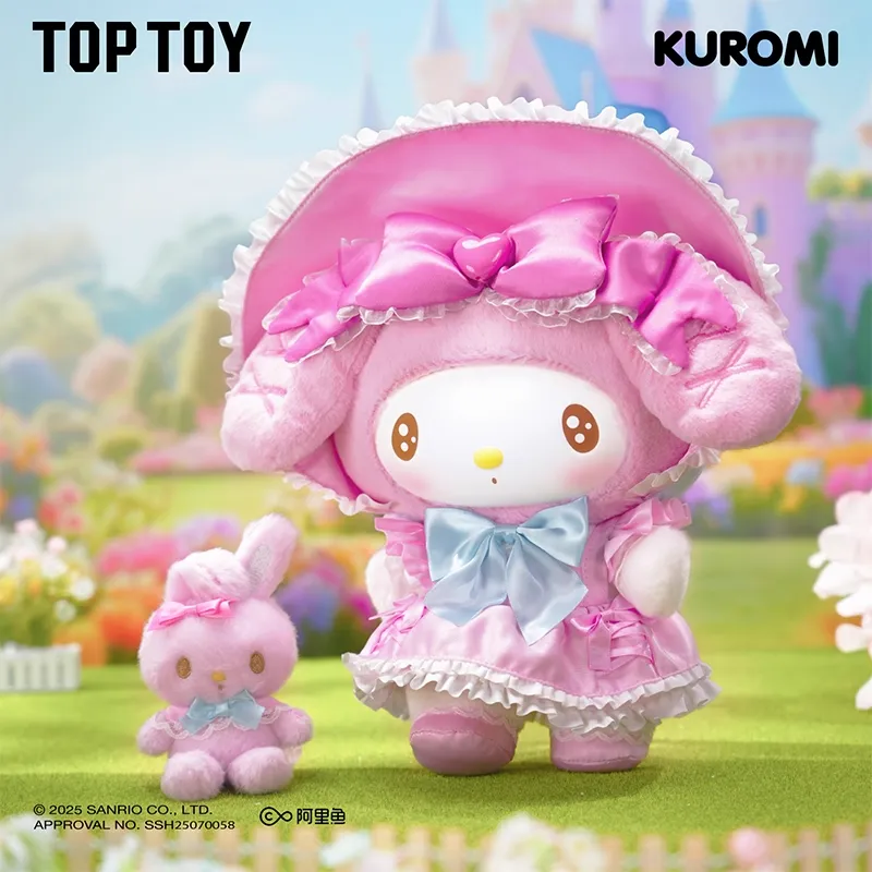 Original TOPTOY Kuromi & My Melody Sweet Fairy Tail Figure 酷洛米美乐蒂甜美童话系列毛绒公仔可爱桌面摆件生日礼物
