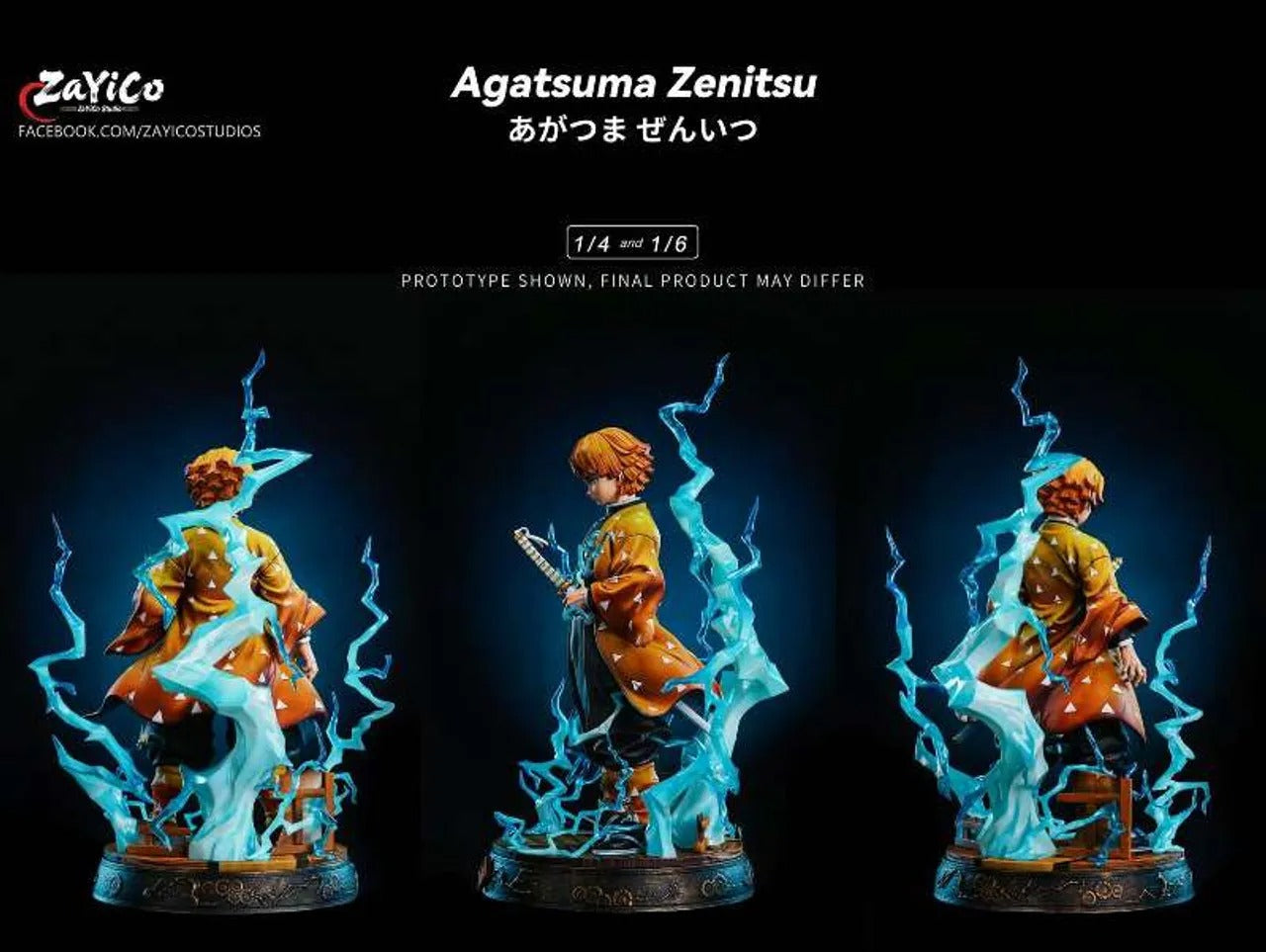 Pre order】ZaYiCo Studio 1/6 & 1/4 Demon Slayer Agatsuma Zenitsu