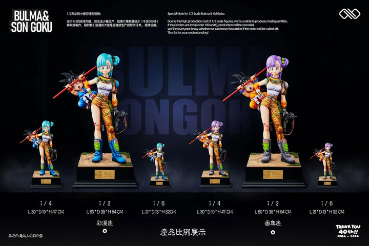 【Pre order】Infinity Studio 1/6 & 1/4 & 1/2 Dragon Ball Bulma & Little Goku