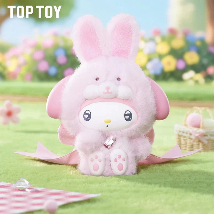 Original TOPTOY Sanrio Characters Diamond Bunny Baby Series Blind Box 三丽鸥钻石兔宝宝系列搪胶毛绒盲盒可爱挂件摆件生日礼物