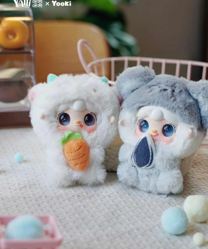 Original YOOKI V10 Hug Gourmet Restaurant Limited Series Plush Blind Box yooki氧氧十代抱抱美食店盲盒毛绒包包挂件送可爱女生