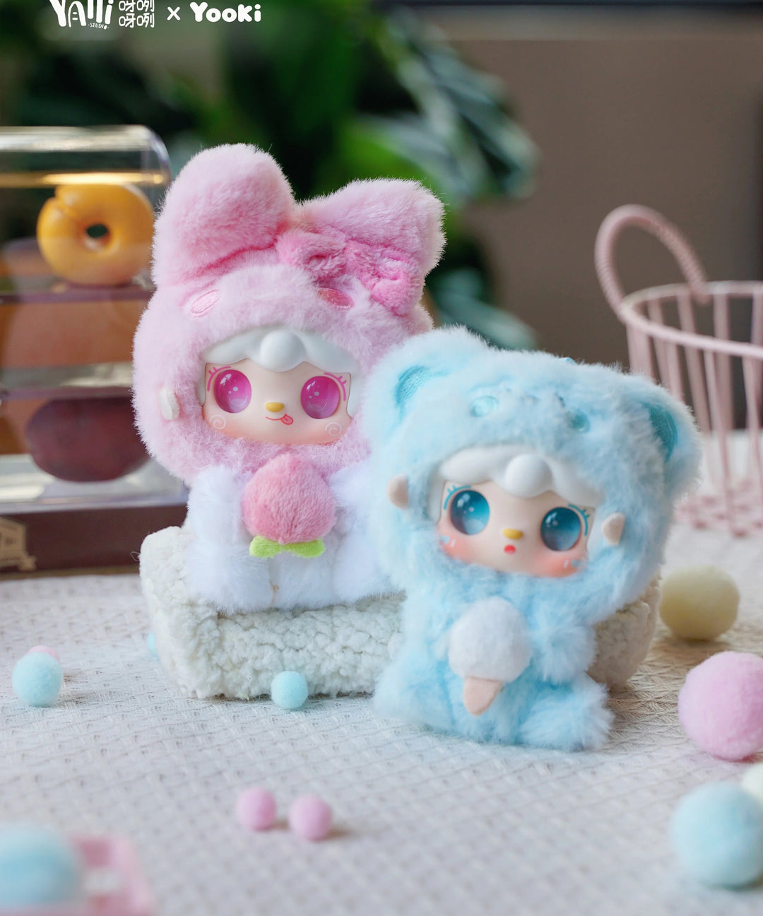 Original YOOKI V10 Hug Gourmet Restaurant Limited Series Plush Blind Box yooki氧氧十代抱抱美食店盲盒毛绒包包挂件送可爱女生
