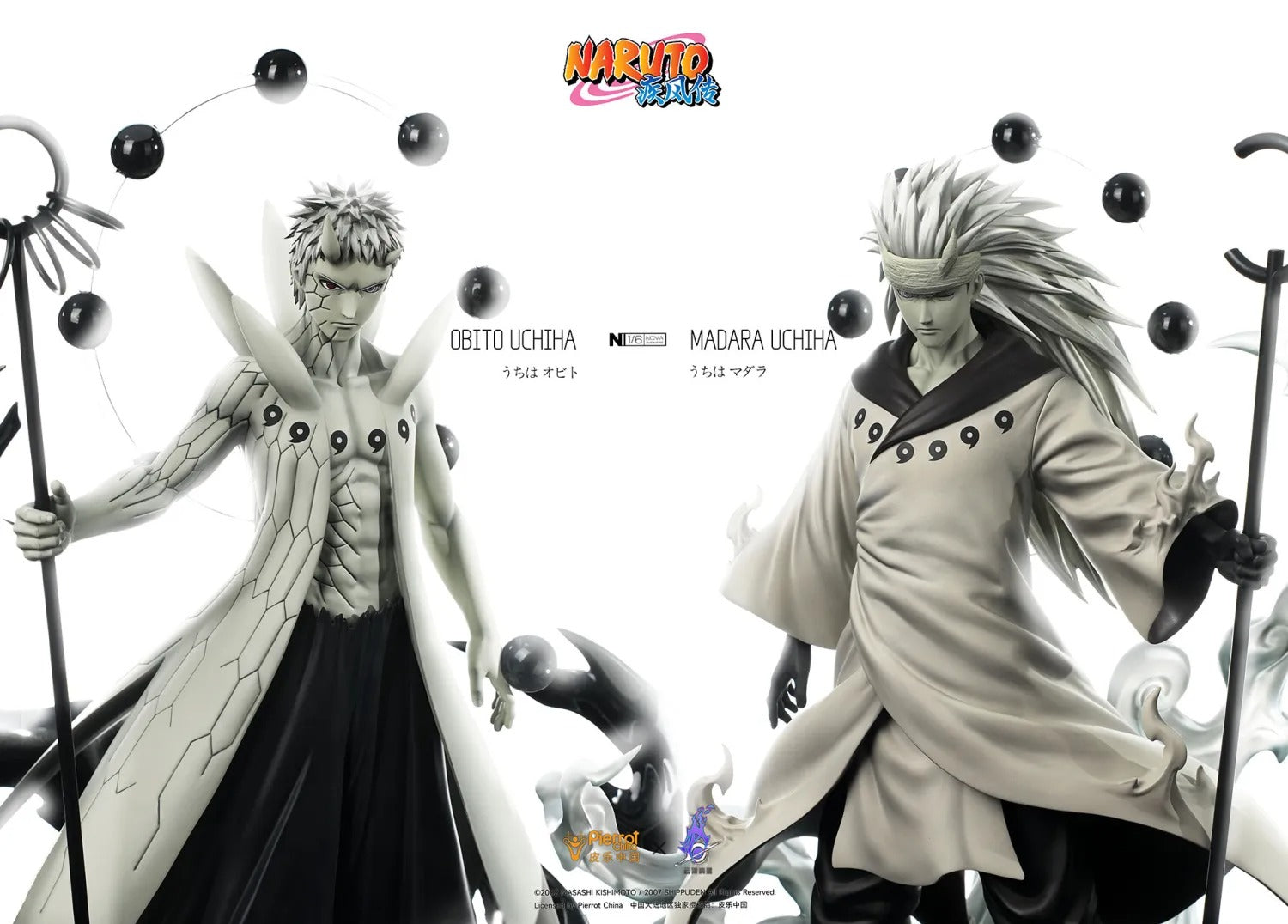 Pierrot China×Pick star studio うちはマダラ Pre order】Pickstar Studio 1/6 Naruto Uchiha Madara & Uchiha Obito