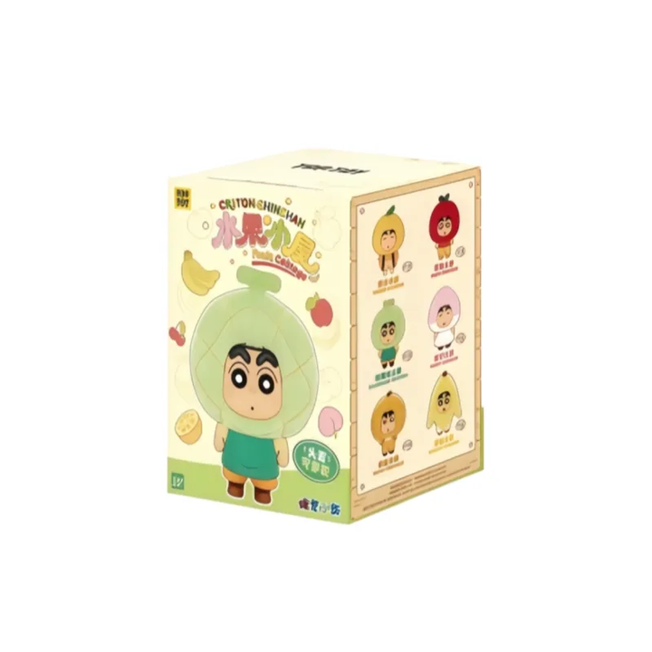 Original TOPTOY Crayon Shin-Chan Fruit Cottage Series Plush Keychain Blind Box 蜡笔小新水果小屋系列挂件盲盒