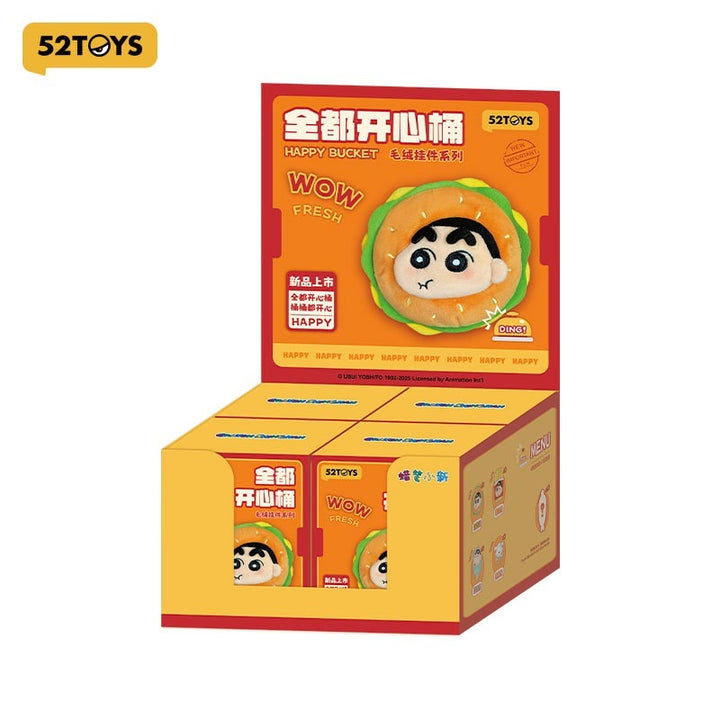 Original 52TOYS Crayon Shin-chan Happy Bucket Series Blind Box Figure Toy 蜡笔小新全都开心桶系列