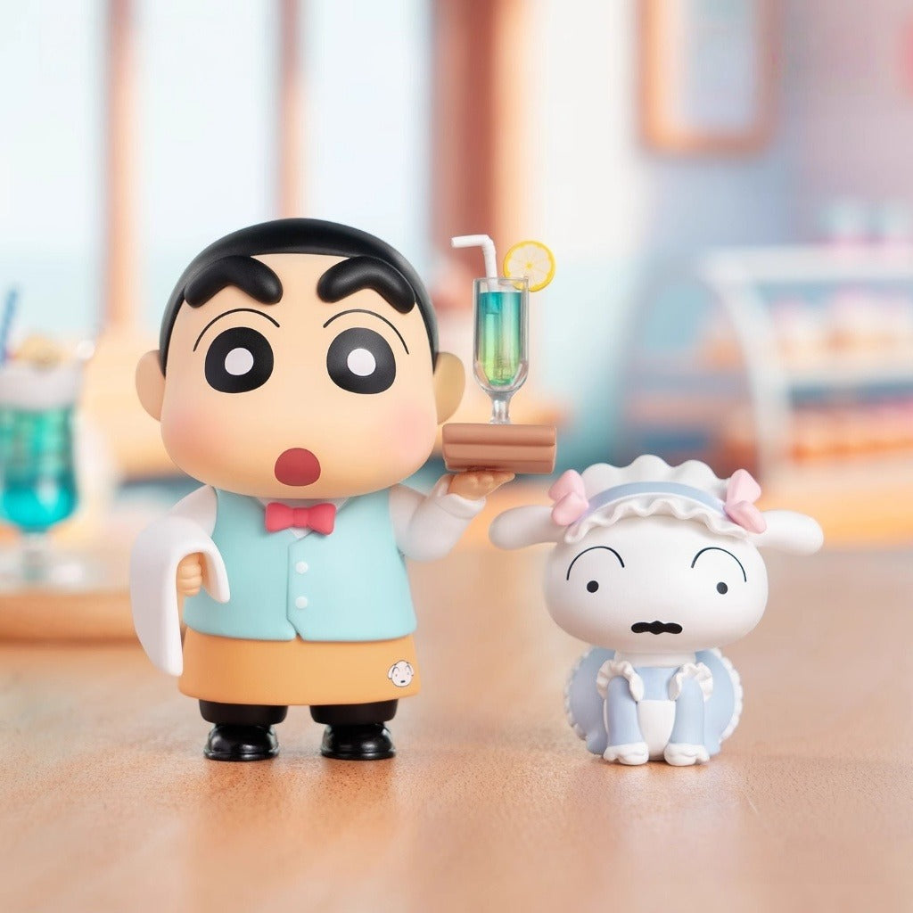 Original TOPTOY Crayon Shin-chan Delicious Kasukabe Blind Box蜡笔小新美味春日部盲盒可爱小新小白手办桌面摆件生日礼物