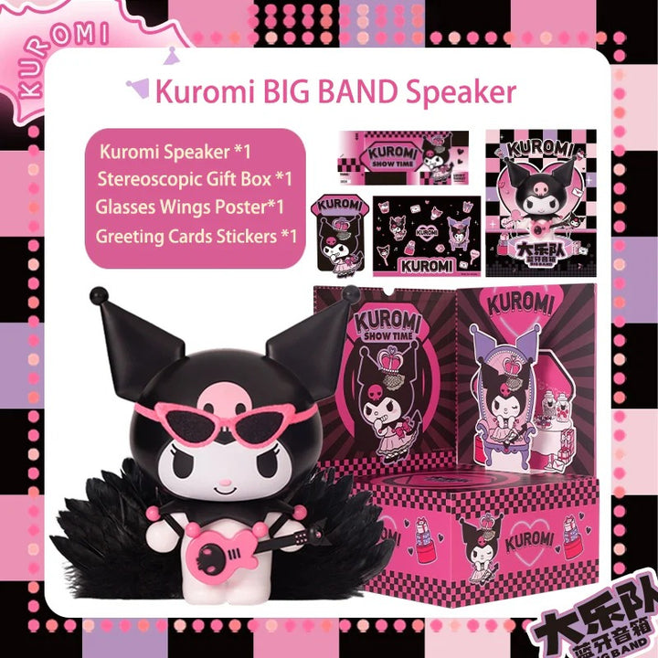 Original Sanrio Kuromi BIG BAND Bluetooth Speaker 三丽鸥库洛米大娃摆件蓝牙音响高音质可爱创意闺蜜女生毕业礼物