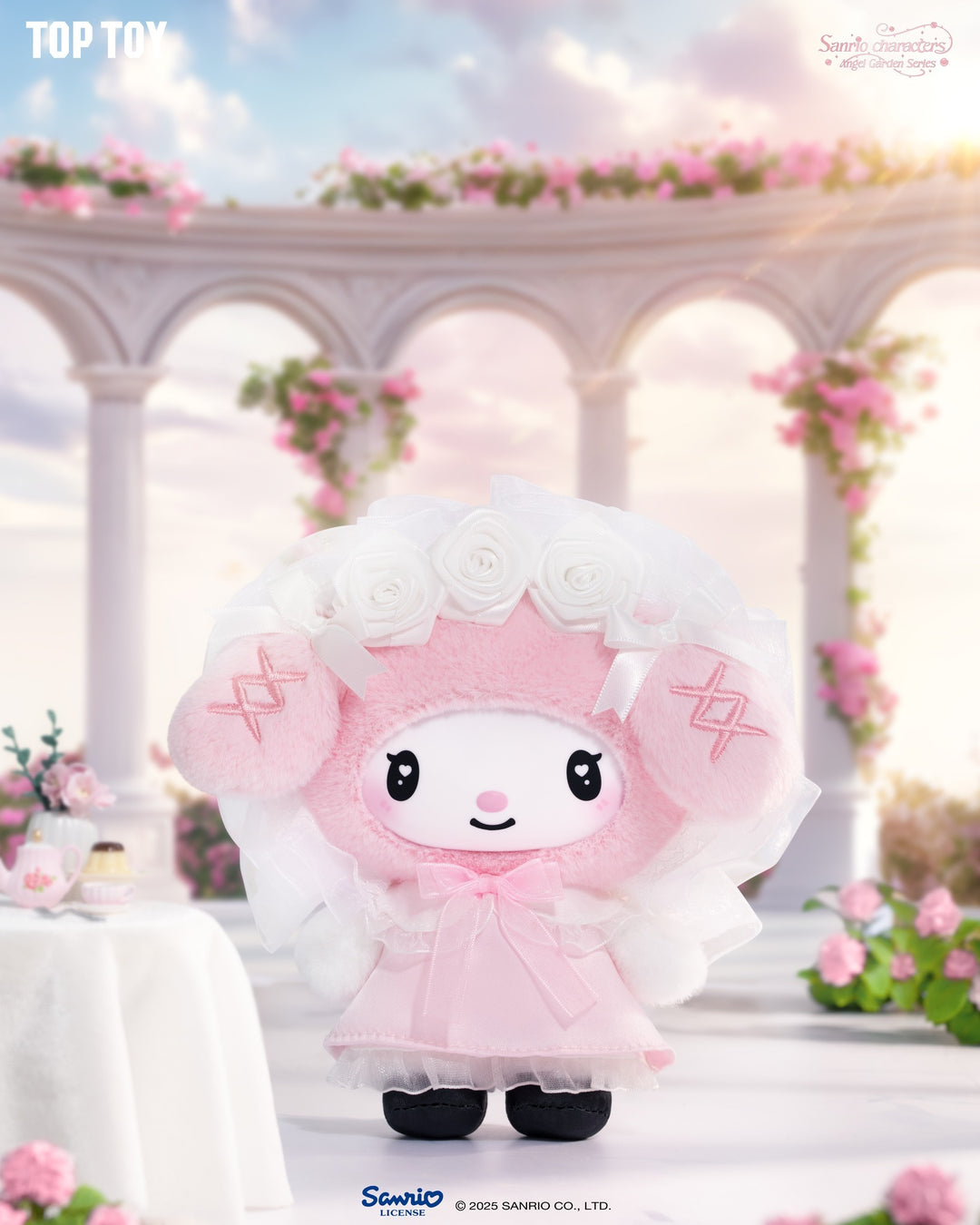 Original TOPTOY  Sanrio Characters Angel Garden Series Blind Box 三丽鸥盲盒天使花园毛绒挂件可爱玩偶生日礼物公仔玩具摆件