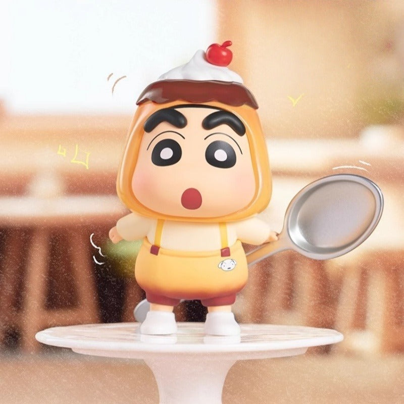 Original TOPTOY Crayon Shin-chan Delicious Kasukabe Blind Box蜡笔小新美味春日部盲盒可爱小新小白手办桌面摆件生日礼物