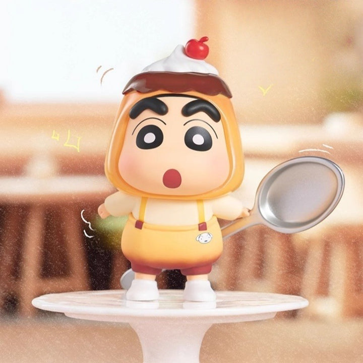 Original TOPTOY Crayon Shin-chan Delicious Kasukabe Blind Box蜡笔小新美味春日部盲盒可爱小新小白手办桌面摆件生日礼物