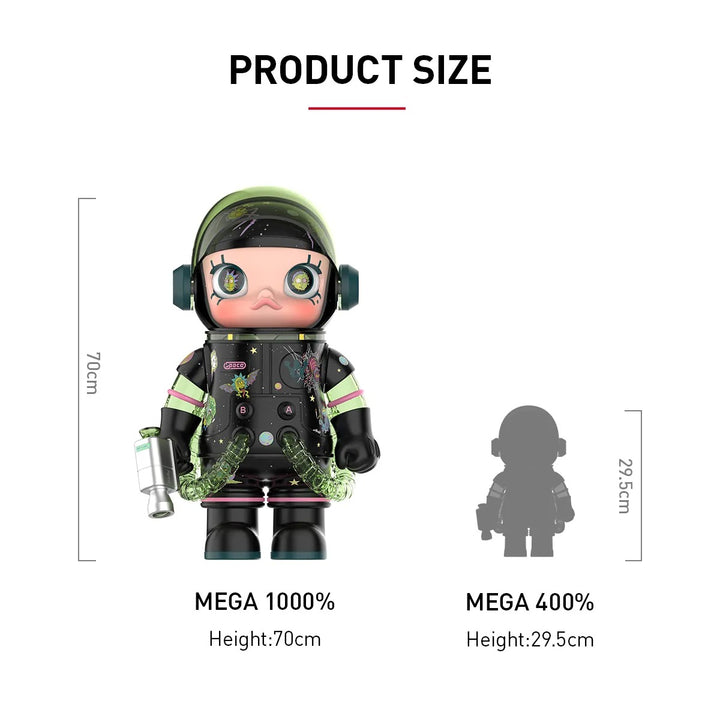 Original POP MART MEGA SPACE MOLLY 1000% Rick and Morty 泡泡玛特1000%瑞克和莫蒂大娃