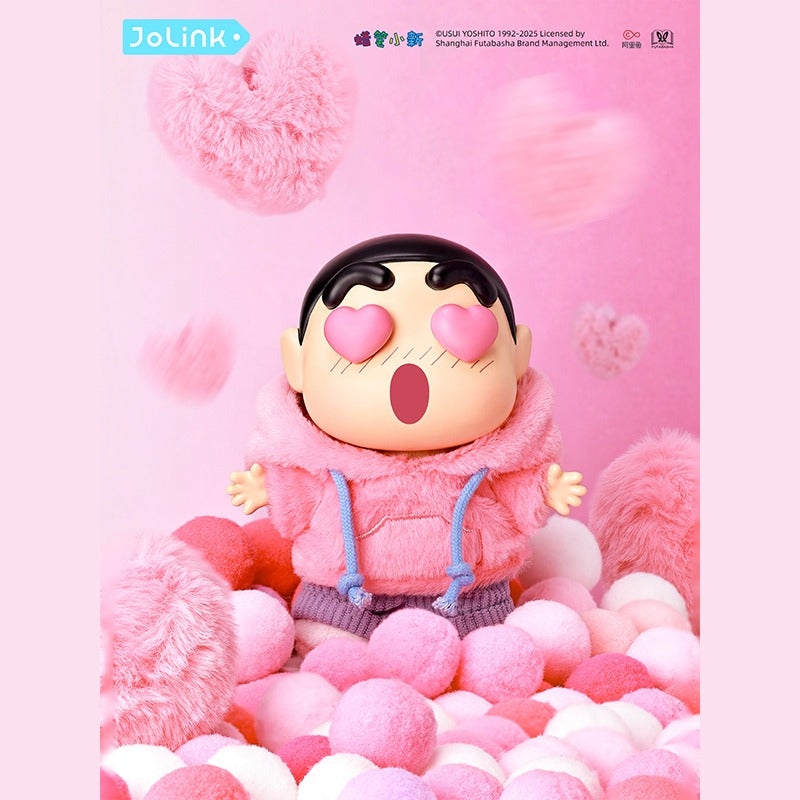 Original JOLINK Crayon Shin-Chan Emotional Dopamine Series Blind Boxe 正版蜡笔小新盲盒情绪多巴胺搪胶毛绒挂件周边潮玩手办公仔女礼物