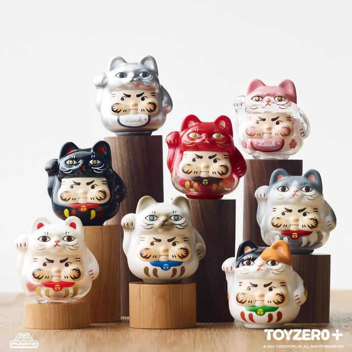 Original TOYZEROPLUS PP X Monster Kitten Lucky Series Blind Box 招招好运小猫盲盒手办招财猫摆件礼物