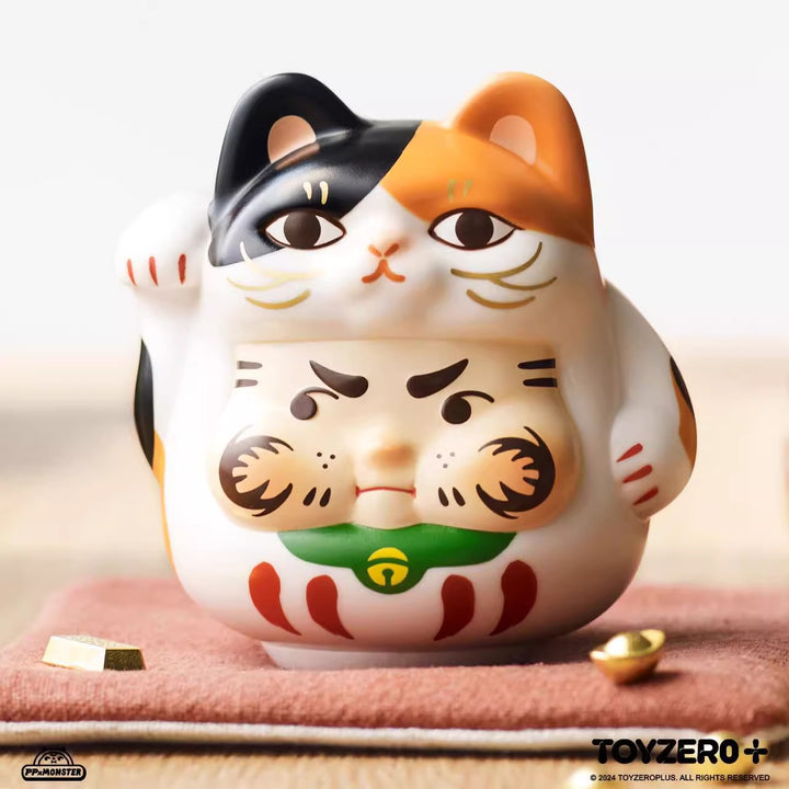 Original TOYZEROPLUS PP X Monster Kitten Lucky Series Blind Box 招招好运小猫盲盒手办招财猫摆件礼物