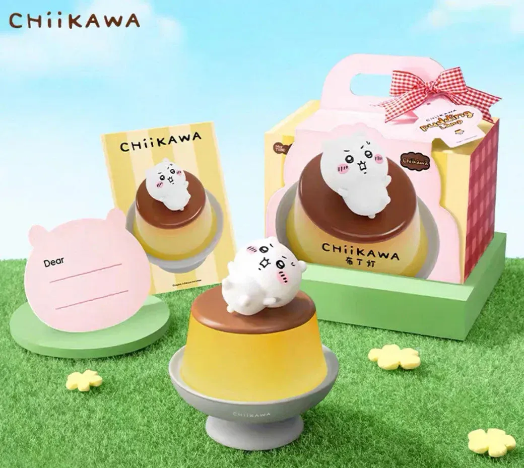 Original MARTUBE ChiiKAWA Pudding Lamp 马克图布Chiikawa吉伊卡哇布丁小夜灯卧室床头氛围台灯生日礼物女