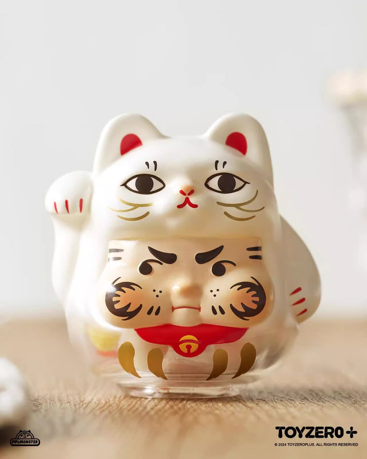 Original TOYZEROPLUS PP X Monster Kitten Lucky Series Blind Box 招招好运小猫盲盒手办招财猫摆件礼物