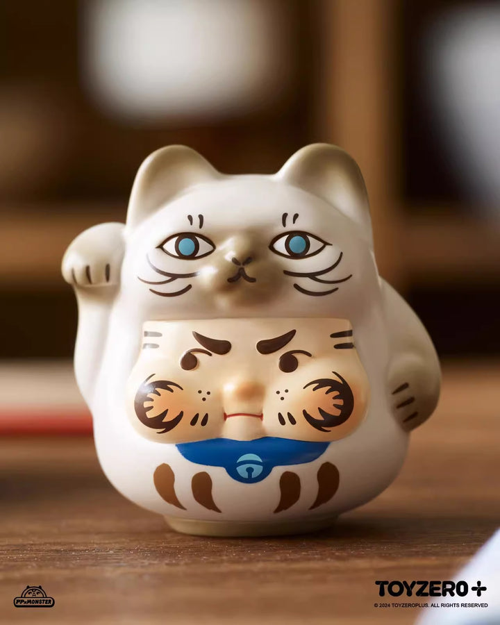 Original TOYZEROPLUS PP X Monster Kitten Lucky Series Blind Box 招招好运小猫盲盒手办招财猫摆件礼物