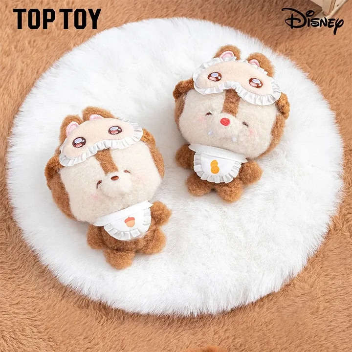 Original TOPTOY Disney Squinting Sleepwear Series Plush Pendant Blind Box 迪士尼眯眯眼睡衣系列毛绒挂件盲盒米奇朱迪可爱公仔礼物