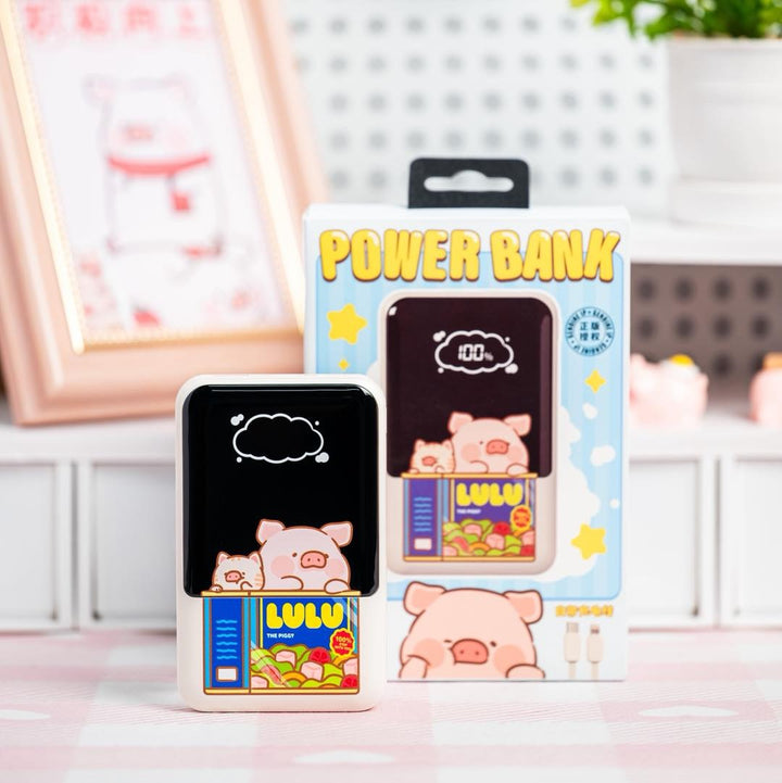 Original ROCK x PIGGY THE LULU PD 22.5W Fast Charging Power Bank 1000mAh LULU猪新款双线10000毫安CCC国标识移动电源