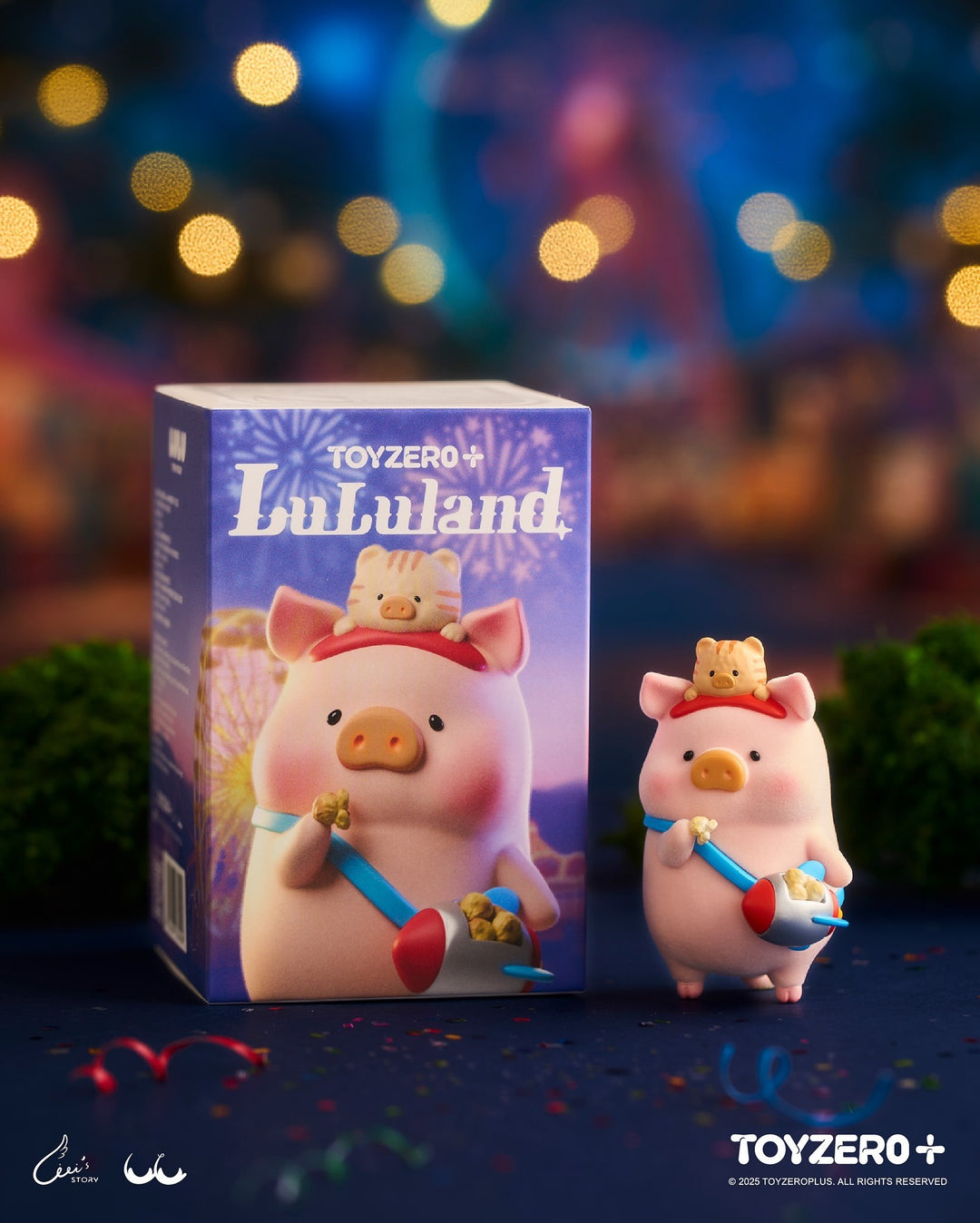Original TOYZEROPLUS LuLuLand Series Blind Box 零加TOYZERO罐头猪LuLu猪缤纷乐园盲盒系列潮玩摆件手办玩具公仔