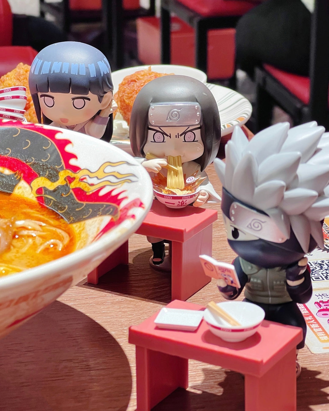 Original BN Figure Q Naruto Shippuden Ramen Series Blind Box 正品万代火影忍者疾风传拉面盲盒主题Q版桌面摆件男礼物鸣人佐助